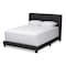 Baxton Studio Lisette Modern Charcoal Grey Upholstered King Size Bed 150-8856 - alternate 1